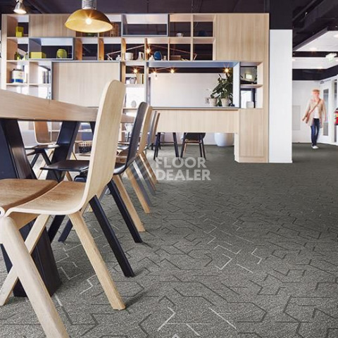 Forbo Flotex Triad planks 121001 Embossed Zinc фото 2 | FLOORDEALER